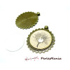 pendentif ARTY Rond 30mm multi coeur ref 142 Bronze et 1 cabochon en verre transparent en 30mm ( vendu sans image digitale )