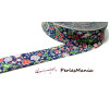 1m ruban  biais liberty 20mm B3039A fleuri 