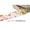 1m ruban  biais liberty 20mm B4099E fleuri 