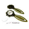 2 pièces: 1 MARQUE PAGE ARTY  18mm Bronze H840311 et 1 cabochon en 18mm 