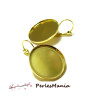 Supports Boucle d'oreille 25mm, laiton finition DORE