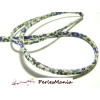 1 m  S0026B ruban cordon spaghetti 5mm  biais liberty fleuri 