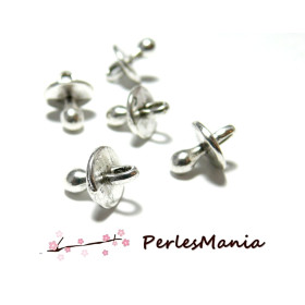 10 pendentifs breloque VIEIL ARGENT  Tétine 3D H3004 