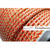 1m de CORDON Imitation CUIR style marin OR ET ROUGE 5mm H105 