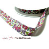 1m ruban  biais liberty Fleuri 20mm 4800 collection 13 