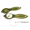 2 pièces: 1 MARQUE PAGE ARTY VINTAGE 18mm Bronze H340611 et 1 cab 