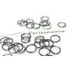 100 anneaux de jonction 9mm par 0.9 mm  GUN METAL 
