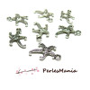 40 pendentif breloques etoiles des mers ref 110 VIEIL ARGENT 