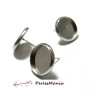 50 Supports de Boucle d'oreille ARGENT PLATINE 10mm puce 