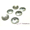 Coupelles calottes caps lisse VIEIL ARGENT 15mm