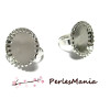 10 bagues ROULEAU 18mm ARGENT PLATINE DIY 