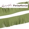 2 mètres GALON FRANGE EN SUEDINE VERT PASTEL CREATION POMPONS 30mm 