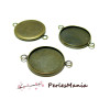 support de pendentif CONNECTEUR QUALITE attache ronde 14mm BRONZE ref 8947