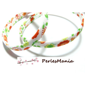 Biais mercerie: 1 m ruban cordon spaghetti liberty 7mm collection 70600 coloris 95 
