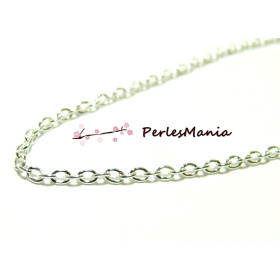 Chaine Laiton ARGENT VIF 2.4par 3.1mm ref 293870-36