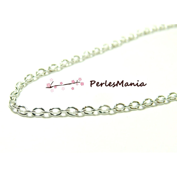 Chaine Laiton ARGENT VIF 2.4par 3.1mm ref 293870-36