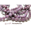 10 perles  jade Mashan rondes 10mm Violet 39749-3 