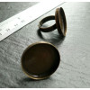 4 pieces bronze Big Round ring