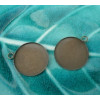 5 Supports de pendentif 30mm plateau bronze