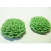 1 piece Cabochon fleur resine chiffon vert