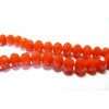 Perles de Cristal Facetté Orange 5x7 mm