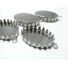 2 Supports de pendentif ovale style dent1825mm PP