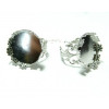 10 Supports de bague 25mm PP anneau dentelle  et couronne