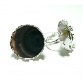10 Supports de bague 20mm PP double fine couronne 