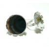 10 Supports de bague 20mm PP double fine couronne 