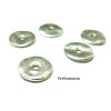 Perles pour bijoux: 10 pieces  perles plates viel argent 2Y8625 
