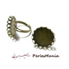 10 bagues vague double fine 10 mm BRONZE  materiel pour création de bijoux 