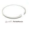 1 bracelet jonc rigide ARGENT MAT garanti sans nickel PM, DIY 