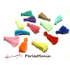 40 minin pompons breloque passementière COTON Coloris MIXTE 25mm 