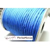 1 mètre de CORDON CORDE TRESSEE 5mm BLEU ELECTRIQUE ref H711, DIY 