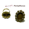 10 support de bague ARTY art deco H3917 qualité 13 par 18mm BRONZE 