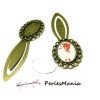 2 pièces: 1 MARQUE PAGE ARTY  18 par 25 mm Bronze H840511 et 1 cabochon 