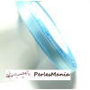OFFRE SPECIALE: 1 rouleau de 22 mètres ruban satin Bleu clair 6mm PY065 