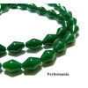 perles Jade teintée couleur vert bi pyramide