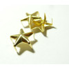 Lot de 10 clous à griffes en étoile  OR  9mm pour customisation