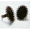 10 bagues 1318mm bronze double vague