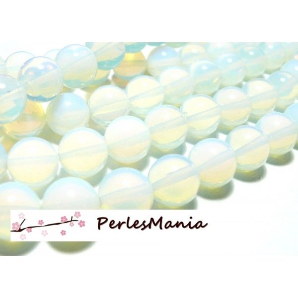 6 perles OPALE RONDE 14mm, DIY 