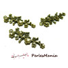 4 pendentifs Breloque Branche avec fleur de cerisier  ref 97  BRONZE , DIY 