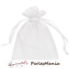 10 pochettes organza blanche  ( environ 100 par 150mm )  Sachet bijoux 