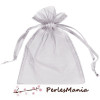 10 pochettes organza grise ( 8 par 10cm  ) 