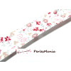 1m ruban  biais liberty 18mm FLEUR 7600 couleur 76 , DIY 