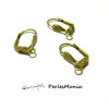 10  Boucle d'oreille dormeuses COQUILLE  fabrication Française  BRONZE, DIY 