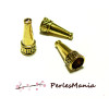 Grandes calottes  coupelles CONE ETHNIQUE VIEIL OR