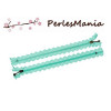 5 FERMETURES ECLAIR DENTELLE AVEC ZIPPER BRONZE MENTHE 20CM, DIY 