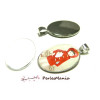 20 pièces: 10  pendentifs 18 par 25m plateau attache triangle ARGENT PLATINE et 10 cab 