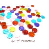 30 PERLES PENDENTIFS BRELOQUES NACRES PASTILLES 10mm MULTICOLORES 
